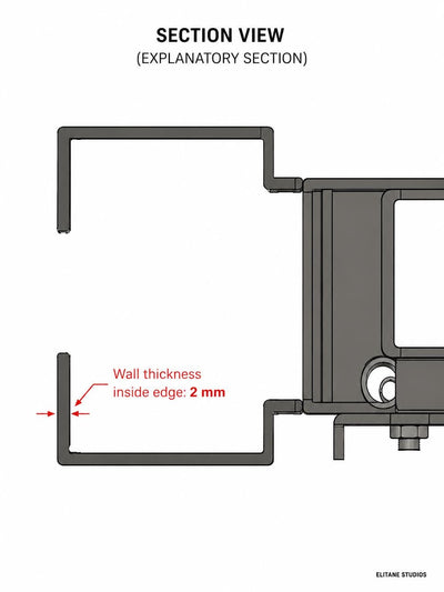 Rollo-Adapter 2er-Set mit Montageschrauben